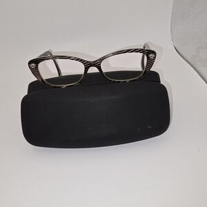 Versace Black and Brown Women's Glasses